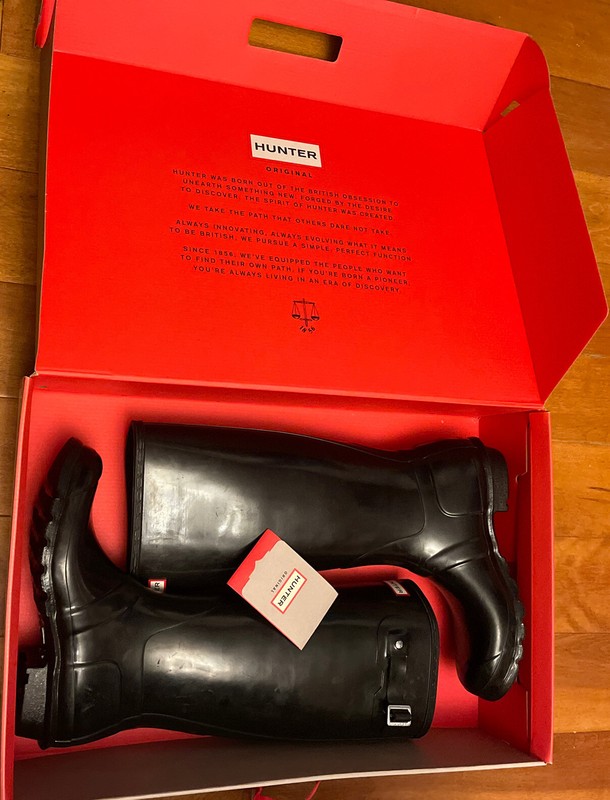 New Hunter Women's Original Tall Wellington Boots, Black -  (Size -11 -US)