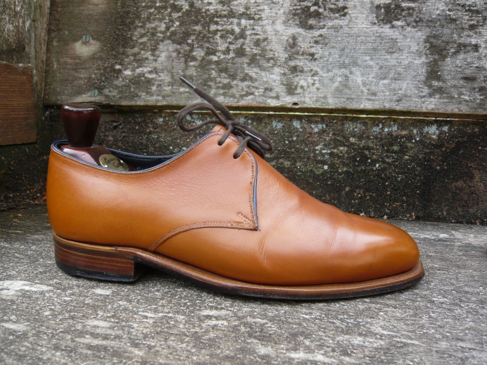 SAOLA SCARPE TIM LITTLE DERBY PELLE MARRONE CHIARO UK6 UOMO SUOLA NERA 3 OTTIME CONDIZIONI