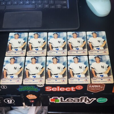 10x 1997 Mickey Mantle $700 Phone Cards. Cooperstown Collection. MLB Endorsed. 