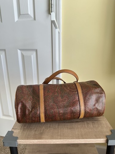 Etro Vintage Papillon Bag, Signature Etro Paisley Print, Brown/Tan, VGUC - Picture 7 of 23