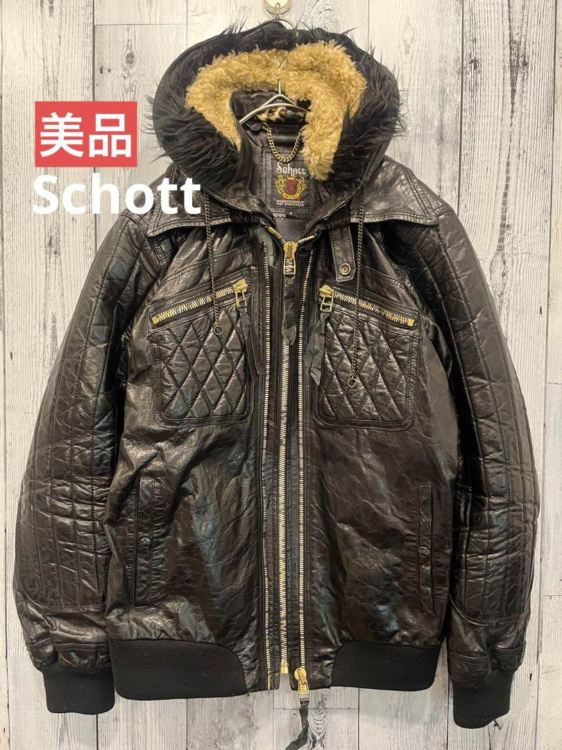 ジャケット・アウター Schott 3131006 Track Jacket Sheepskin ジャケット・アウター Schott 3131006 Track Jacket Sheepskin