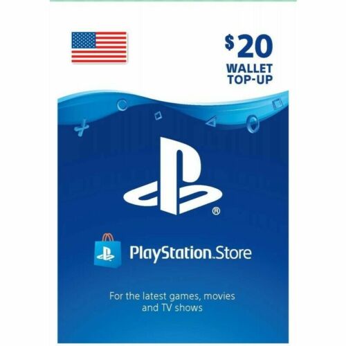 Sony US Playstation Network Playstation Store PSN USD 20 Dollar Code PS5 PS4 - Afbeelding 1 van 1