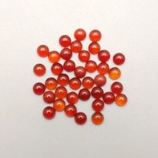 100pcs Natural Red Agate Stone 6mm Round Cab Cabochon for DIY Jewelry Making