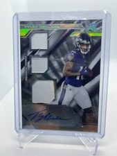 2021 XR Tylan Wallace RC Triple Jersey Relic Auto #236 Ravens Rookie #d 15/15 SP