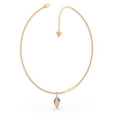 Guess Damen Halskette Edelstahl silberfarben rosegold UBN79146