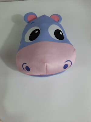 Little Tikes Hippo Head Puppet Plush Stuffed Purple Pink Soft Toy