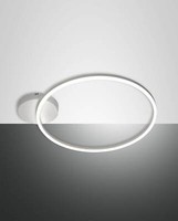 Fabas Luce Led Deckenleuchte Giotto Ø600Mm 36W Warmweiß Weiß Dimmbar