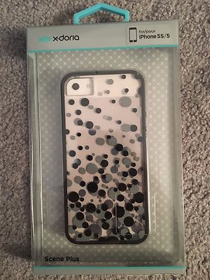 X-Doria Scene Plus Apple iPhone 5s / 5 TPU Case (Black Bubbles)