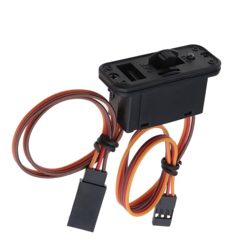 Heavy Duty RC Airplane Model Switch Battery On/Off JR Futaba Connector Cable - Afbeelding 1 van 5