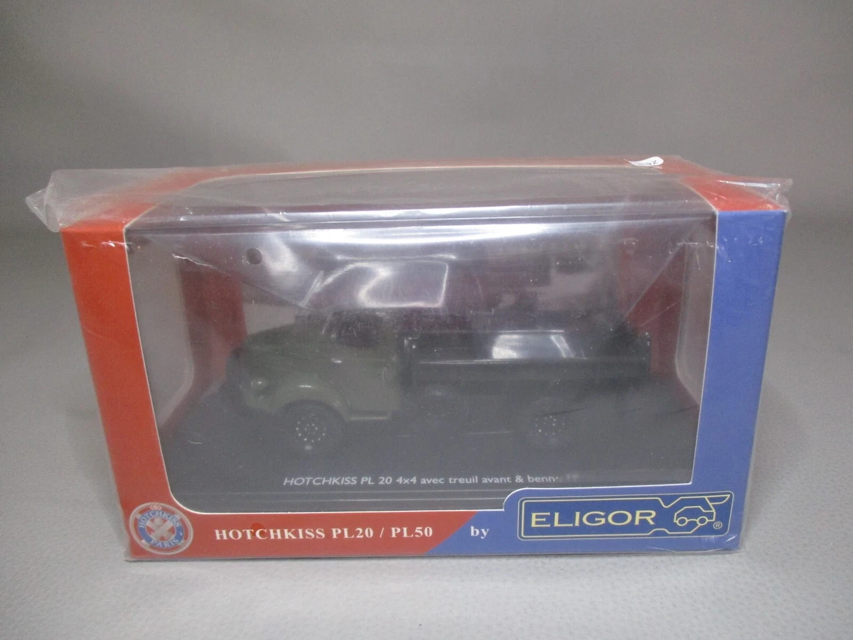 1/43 ELIGOR CAMION Porteur Hotchkiss Pl 20 Benne A Ordures Paris Neuf