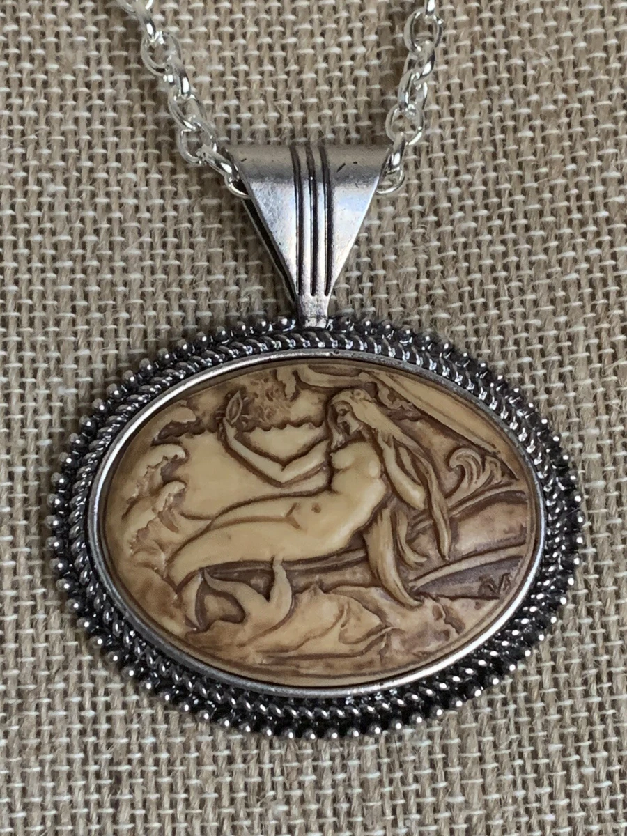 Mermaid 2024 cameo necklace