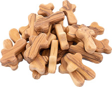 25 Small Olive Wood Comfort Crosses from Bethlehem Israel  Religious Pocket Hol