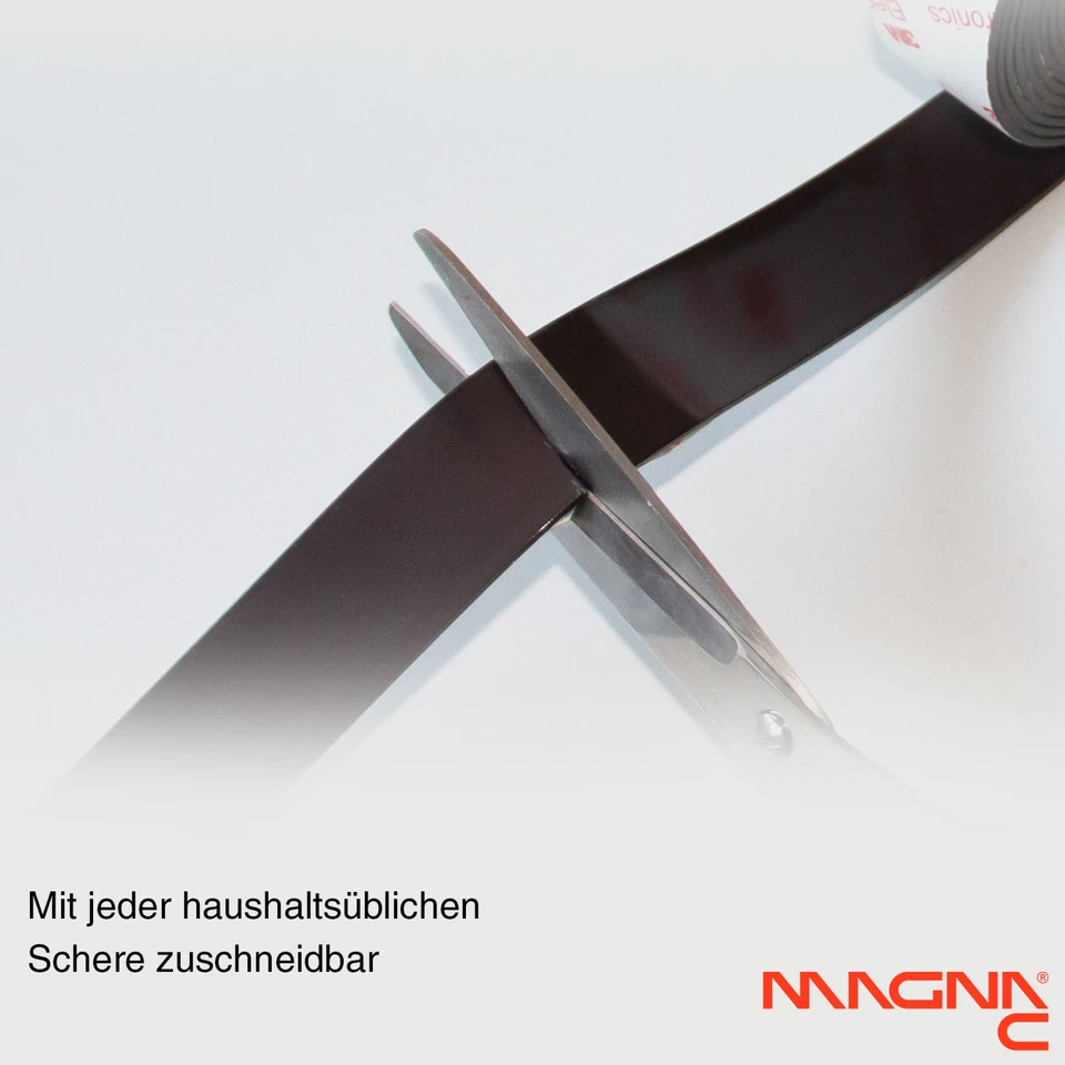 Magna-C® Magnetband 3m selbstklebend Rolle Magnetstreifen zuschneidbar haftstark - Bild 4 von 4