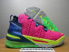 lebron 18 la by night on feet