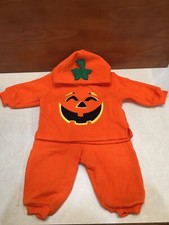 Jack O Lantern Baby Sweatsuit 12 Mo.  9 Mo  Pumpkin Costume Halloween Outfit
