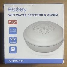 Ecoey Water Leak Detector (2.4G) , Water Sensor Alarm, Smart WiFi, Low Battery