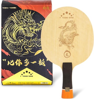 YAN-Long Pro Ping Pong Paddle Arylate Carbon for Advanced Players - NIB