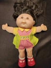VINTAGE - 1995/1996 Cabbage Patch Kids Girl Doll - Black Hair Brown Eyes Mattel!