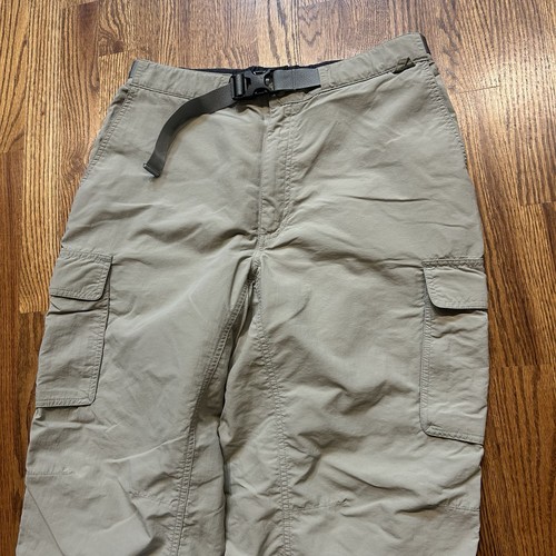 EMS Convertible Wander Cargo Hose Herren 34x32 Khaki Nylon Zip Off Outdoor Shorts
