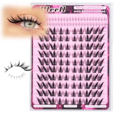 Fox Eye Lash Clusters Fairy Eyelash Clusters with Bottom Lashes Wispy Spiky Clus