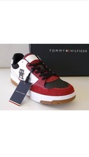 Tommy Hilfiger Herren Sneaker TH Basketball Street Mix Leder Mehrfarbig Gr.42 140€