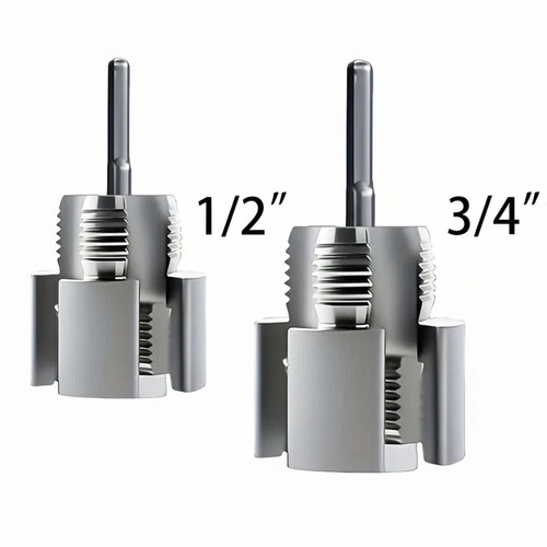 2pcs Strumento di Filettatura per Tubi Interno ed Esterno Integrato,Kit Filettatrice per Tubi in PVC - Foto 1 di 8