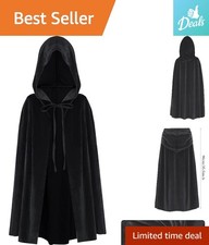 Unisex 27.5  Velvet Cosplay Cloak - Perfect for Halloween  Cultural Festivals