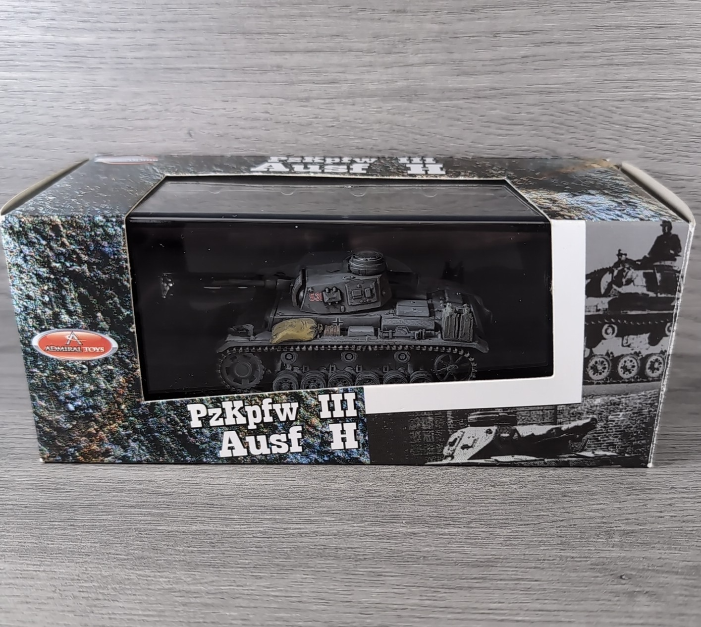 1:72nd Armor PzKpfw III Ausf H Diecast Model Tank 1/72 Scale Admiral Toys