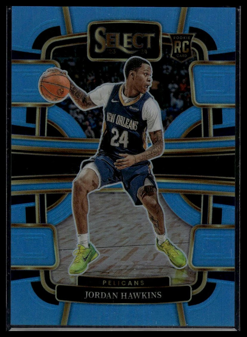 2023-24 Panini Select #72 Jordan Hawkins Light Blue Prizms #/299 Rookie SN,RC