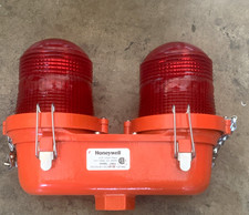 Honeywell Ob22 Dual Red Strobebeacon Light Orange Housing 120vac