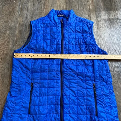 Cutter & Buck Rainier Men 3XL Blue Quilted Puffer Vest Full Zip Lightweight 598 image 7