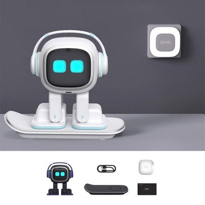 EMO AI Robot Emotional Interaction Robot Pet with Skateboard