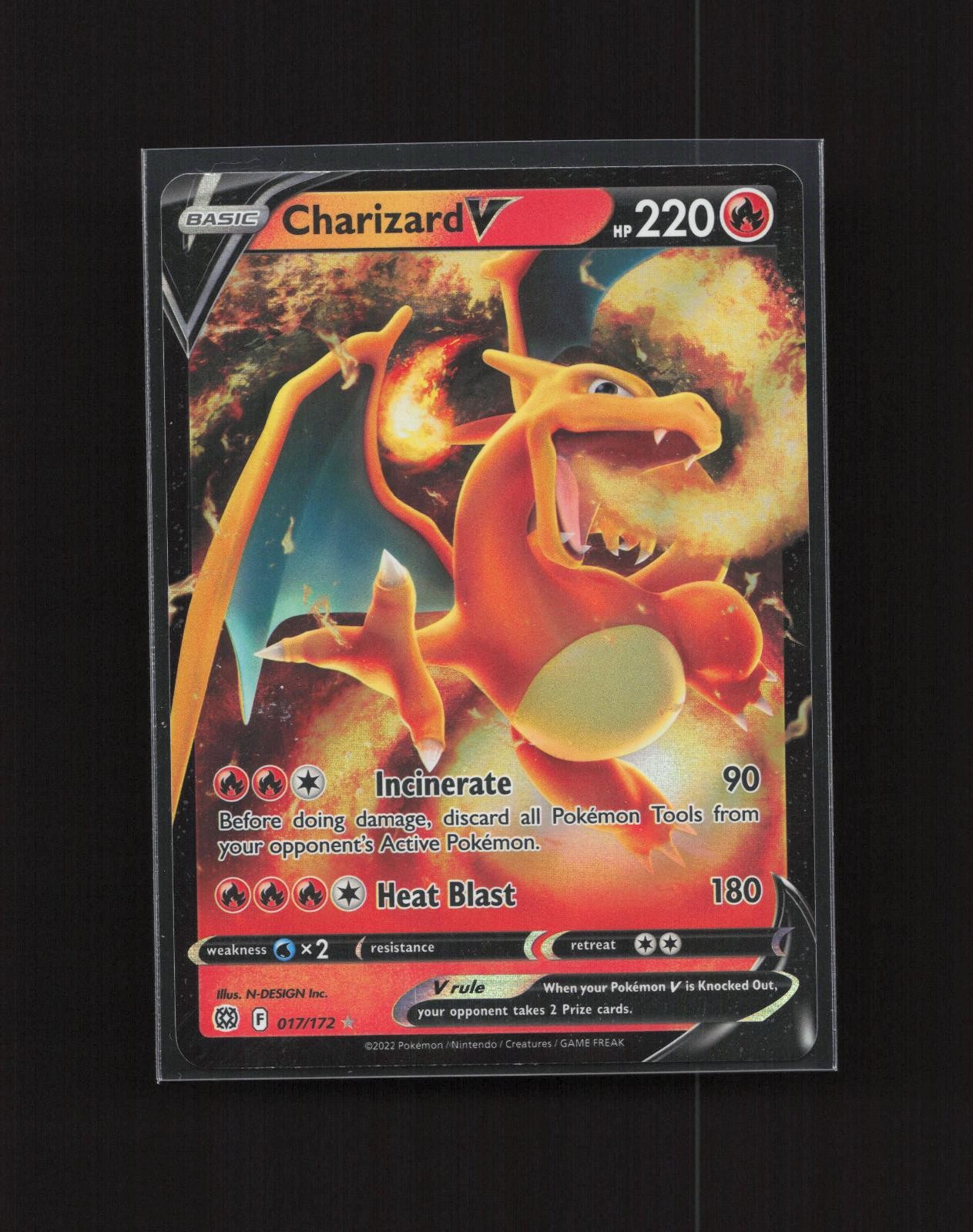 Charizard V 017/172  Holo Brilliant Stars Pokemon 2022 EN NM