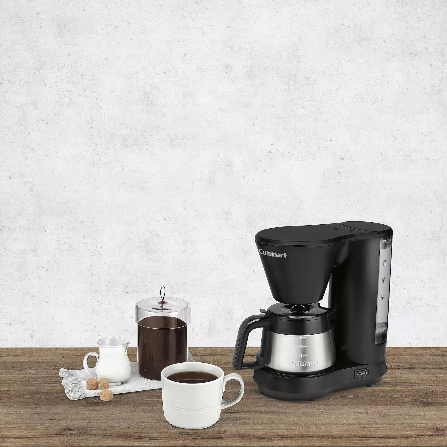 Cuisinart DCC-5570 5-Cup Coffeemaker with Stainless Steel Carafe Removable - NEW
