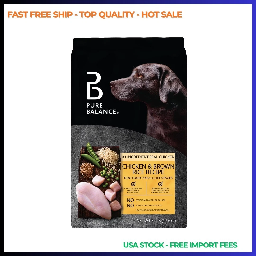 Pure Balance Chicken & Brown Rice Recipe Dry Dog Food, 30 lbs