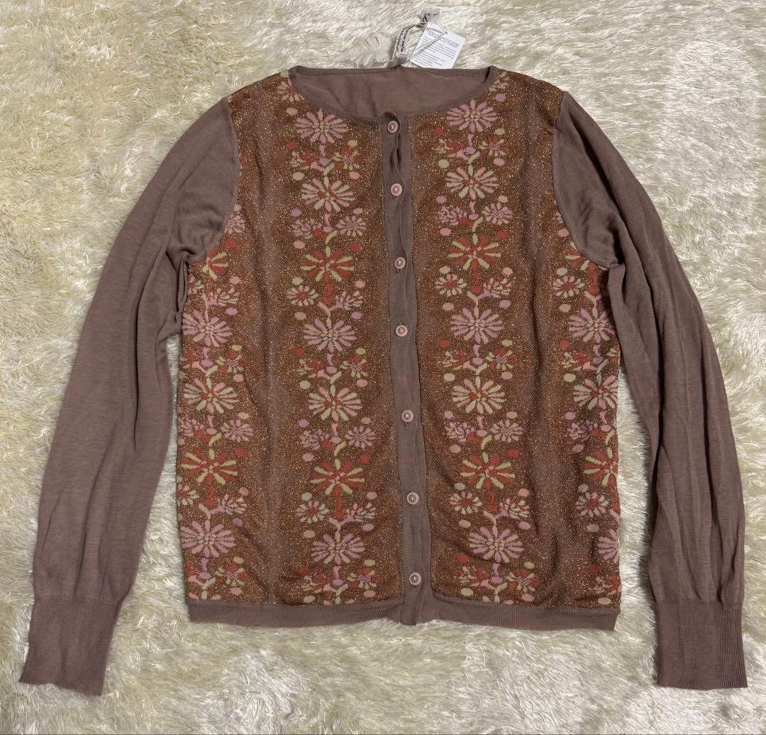 ANTIPAST カーディガン ANTIPAST Sheer Cardigan Glitter Flower Size S New Condition | eBay