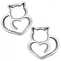 MäDchen Ohrringe Katze Silber 925 Kinder Geschenk Schmuck