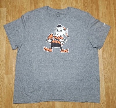 Nike T-Shirt Men's Gray XXLarge Cotton NFL Cleveland Browns Elf