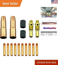 MIG Welding Gun Accessory Set with .035" Tips Nozzles for Lincoln Tweco Guns