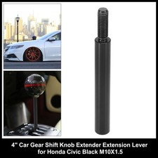 4 Car Gear Shift Knob Extender Extension Lever For Honda Civic Black M10x1.5
