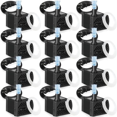 12-Pack Mini Fountain Pump Set - 50 GPH