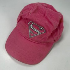 Supergirl DC Comics Baseball Cap Girls XS Pink Adjustable Embroidered