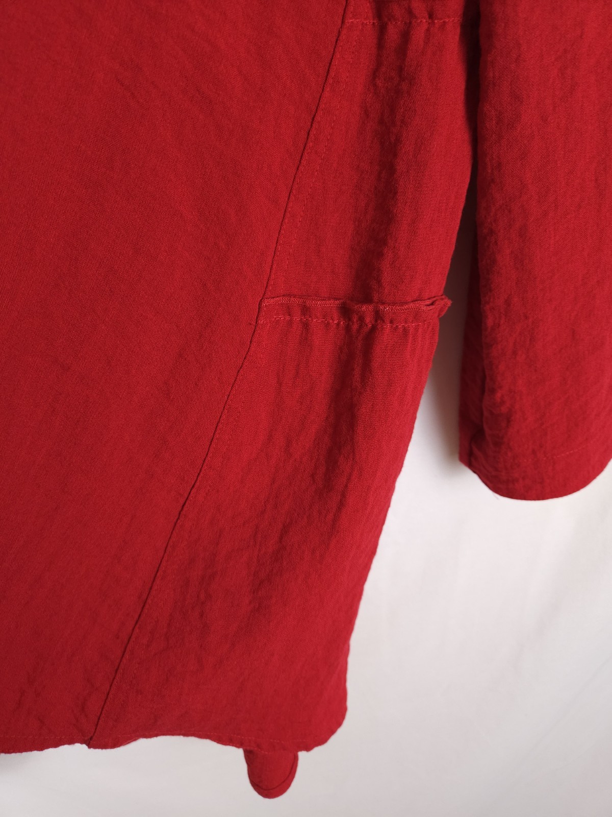 John Mark Size Small Solid Red Ruffle 3/4 Roll Ta… - image 6