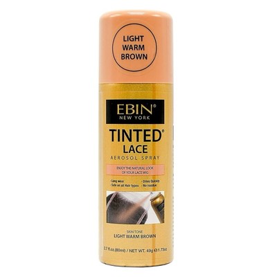 Ebin New York Tinted Lace Aerosol Spray Wig Light Warm Brown  2.7oz