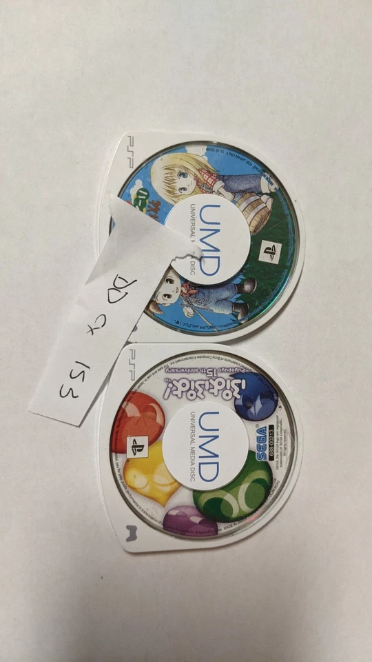 Sony PSP Japonés Lote de 2 - Harvest Moon & Puyo Puyo 15th - DDcx153 Foto 2 de 3
