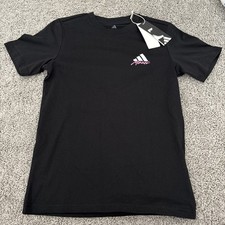 NWT Youth Medium Adidas Messi Short Sleeve Shirt Brand New With Tags Black