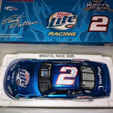 2 Rusty Wallace Miller LITE Bristol Special 2005 Charger BLUE CHROME