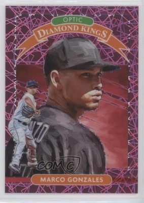 2020 Donruss Optic Diamond Kings Pink Velocity Prizm 82/199 Marco Gonzales 0tg5