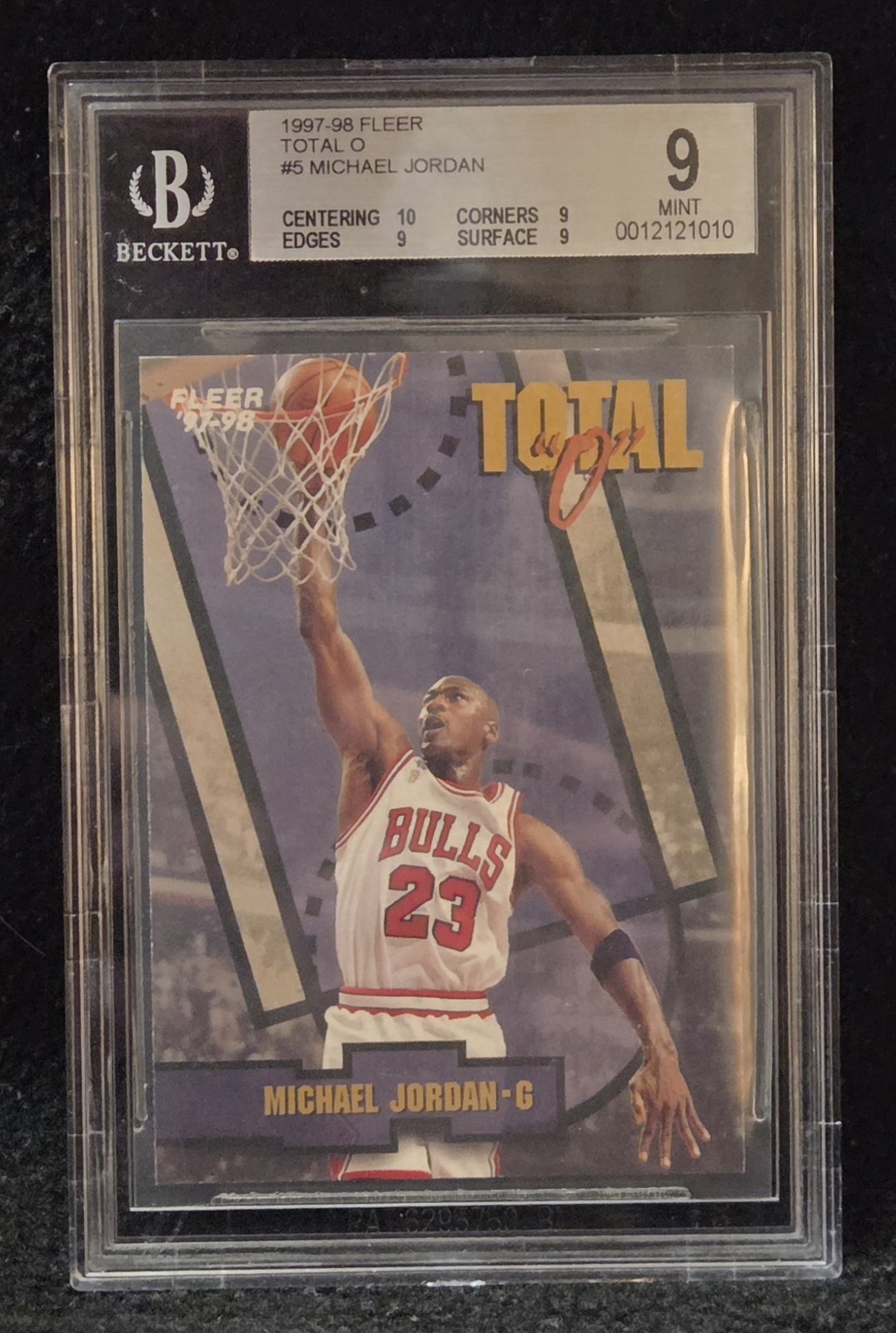 1997-98 Fleer Total O Michael Jordan BGS 9 Mint Pop 29 🔥 Great Subs