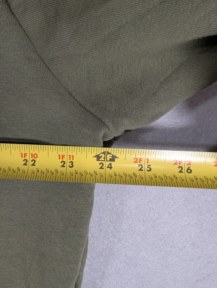 Kappa Hoodie Mens 2XL Olive Pink Logo Pullover Sweatshirt Tape Sleeve Y2K - Image 4 of 4